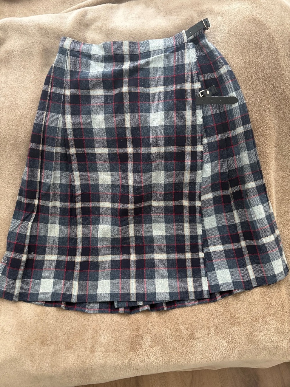 Vintage Plaid Pleated Skirt/ Kilt from Scotland